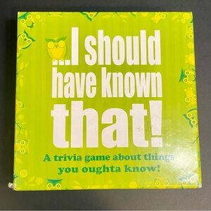 I Should Have Known That Trivia Challenge Game